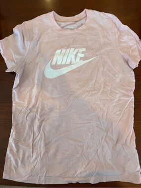Nike Light Pink Short Sleeve Tee with White Swoosh Logo